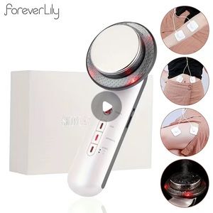 3-1 Ultrasonic Cavitation RF LED EMS Face and Body Cellulite Tone Machine